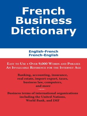 cover image of French Business Dictionary